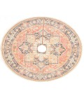 Momeni Vintage Tree Skirt VTS-1 Rug Momeni Vintage Tree Skirt VTS-1 Red 5 ft. 3 in. X 5 ft. 3 in. Round Rug