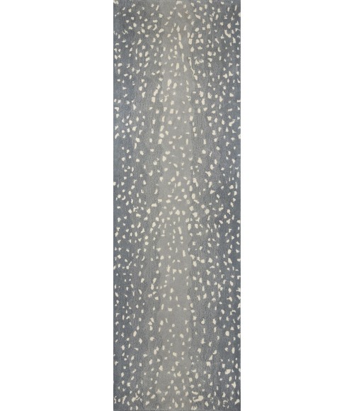 Momeni Woodland Area Rug WOD-1 Antelope Blue 3'6 X 5'6