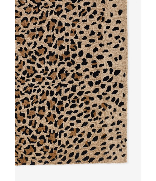 Woodland Area Rug Momeni Woodland Area Rug WOD-2 Leopard Beige 3'6 X 5'6