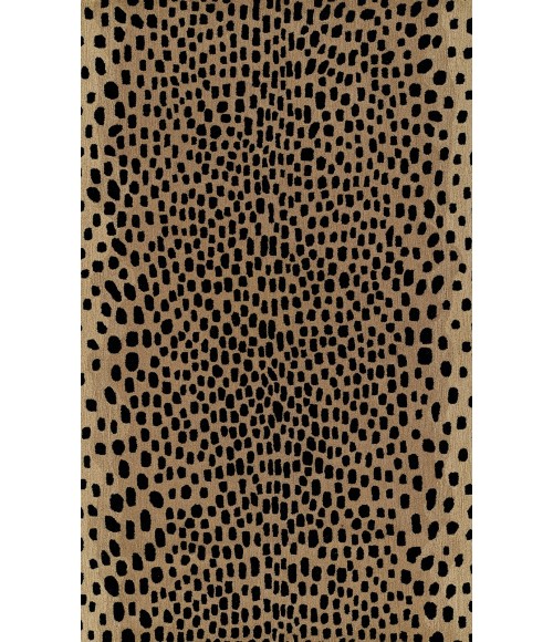 Woodland Area Rug Momeni Woodland Area Rug WOD-3 Cheetah Beige 2'6 X 12' Runner