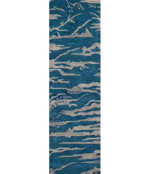 Momeni Zen Area Rug ZEN-2 Cobalt 3'6 X 5'6