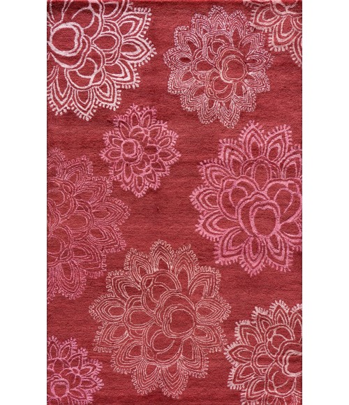 Momeni Zen Area Rug ZEN-4 Magenta 2'3 X 8' Runner