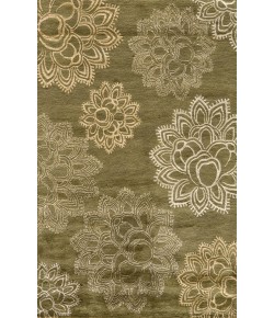 Momeni Zen Zen-4 Olive Area Rug 2 ft. 3 in. X 8 ft. Runner