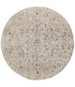 Nourison Oushak Home Light Grey OUS02 7 ft. 10 in. X Round Rug