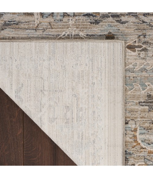 Nourison Nyle Ivory Taupe NYE02 2 ft. 3 in. X 12 ft. Rect. Rug