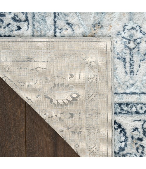 Nourison Dekor Grey Navy DEK03 4 ft. X 6 ft. Rect. Rug