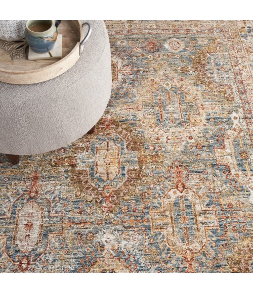 Nourison Petra Blue PTR01 3 ft. 11 in. X 5 ft. 11 in. Rect. Rug