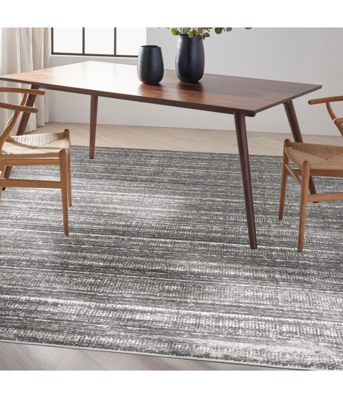 Calvin Klein CK011 Verdant Charcoal Ivory VRD04 8 ft. X 10 ft. Rect. Rug