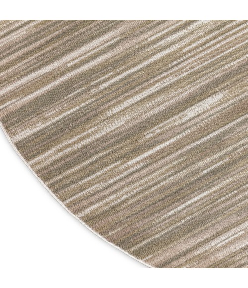 Nourison Jubilant Green Ivory JUB04 5 ft. 3 in. X Round Rug