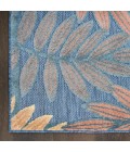 Nourison Aloha Blue Rose ALH18 5 ft. 3 in. X 7 ft. 5 in. Rect. Rug