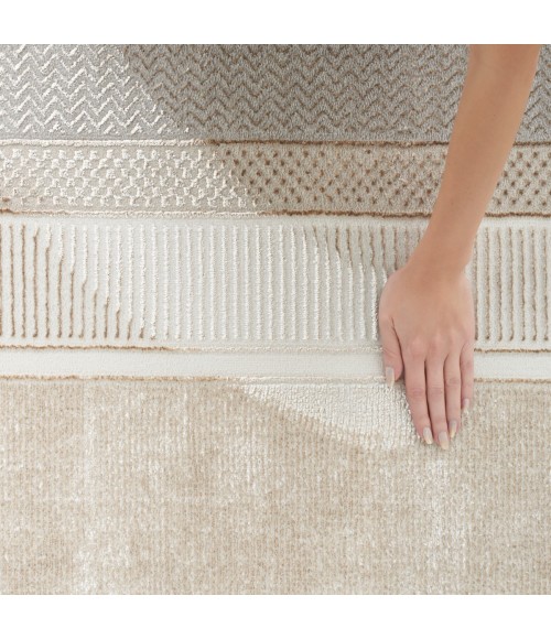 Nourison Glam Ivory GLM07 2 ft. 3 in. X 7 ft. 6 in. Rect. Rug