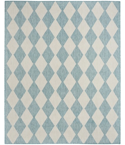 Nourison Positano Aqua POS04 10 ft. X 14 ft. Rect. Rug