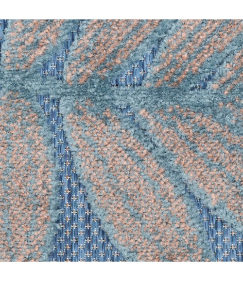 Nourison Aloha Blue Rose ALH18 3 ft. 6 in. X 5 ft. 6 in. Rect. Rug