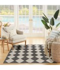Nourison Positano Black POS04 4 ft. X 6 ft. Rect. Rug