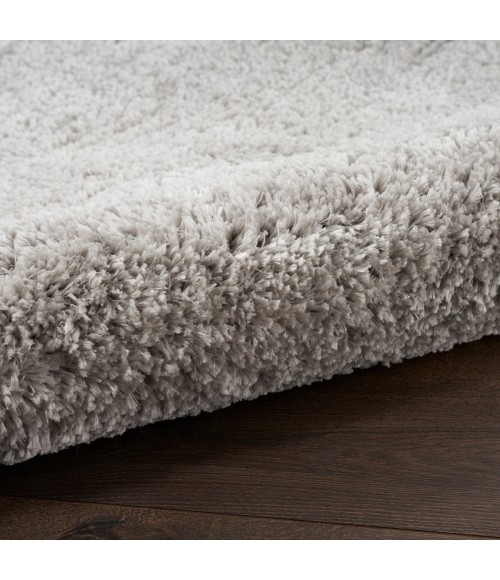 Nourison Luxurious Shag Silver LXR05 4 ft. X 6 ft. Rect. Rug