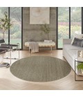 Nourison Tulum Olive TLM04 8 ft. X Round Rug