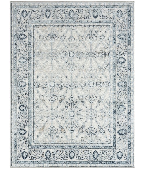 Nourison Dekor Grey Navy DEK03 4 ft. X 6 ft. Rect. Rug