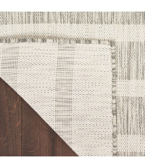 Nourison Positano Grey Ivory POS03 6 ft. X 9 ft. Rect. Rug