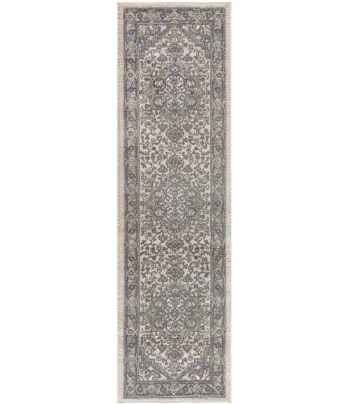 Nourison Concerto Ivory Blue CNC05 2 ft. 2 in. X 6 ft. Rect. Rug