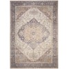 Nourison Vintage Washables Ivory Purple VWS13 4 ft. X 6 ft. Rect. Rug