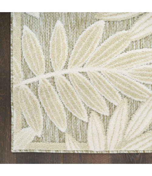 Nourison Aloha Ivory Sage ALH18 3 ft. 6 in. X 5 ft. 6 in. Rect. Rug