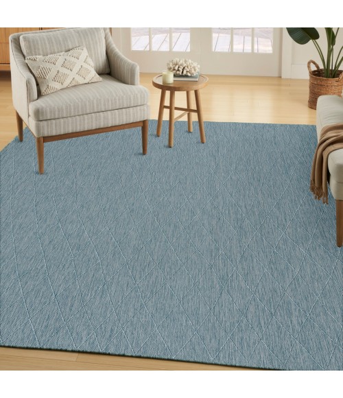Nourison Practical Solutions Aqua PSL01 10 ft. X 14 ft. Rect. Rug