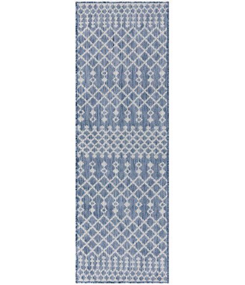 Nourison Positano Navy Blue POS02 2 ft. X 6 ft. Rect. Rug
