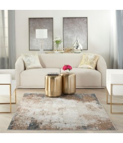 Nourison Glam Taupe/Multi GLM06 5 ft. 3 in. X 7 ft. 3 in. Rect. Rug Nourison Glam Taupe/Multi GLM06 5 ft. 3 in. X 7 ft. 3 in. Rect. Rug