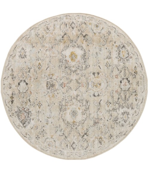 Nourison Oushak Home Cream OUS01 4 ft. X Round Rug