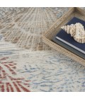 Nourison Pompeii Blue Multicolor PMP04 7 ft. 10 in. X Round Rug