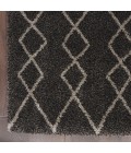 Nourison Geometric Shag Charcoal GOS01 5 ft. 3 in. X 7 ft. 3 in. Rect. Rug