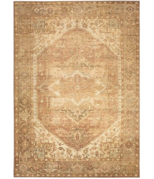 Nourison Vintage Washables Gold VWS14 5 ft. 3 in. X 7 ft. 3 in. Rect. Rug