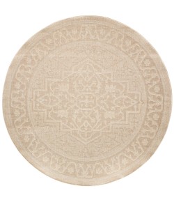 Nourison Tulum Cream TLM05 8 ft. X Round Rug