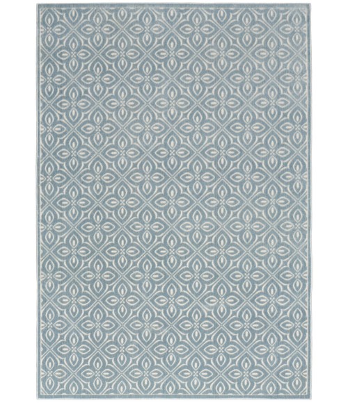 Nourison Washable Charm Blue Ivory WCH03 4 ft. X 6 ft. Rect. Rug