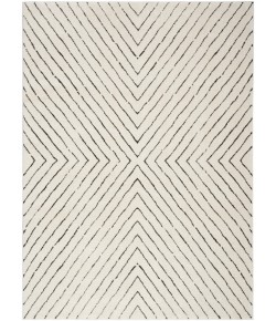Nourison Cozy Modern Ivory Black CMD01 6 ft. 7 in. X 9 ft. Rect. Rug