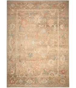 Nourison Vintage Washables Taupe Multicolor VWS09 4 ft. X 6 ft. Rect. Rug