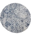 Nourison Damask Iory Navy DAS06 4 ft. x Round Rug