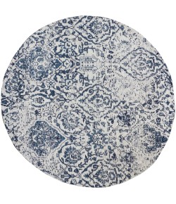 Nourison Damask Iory Navy DAS06 4 ft. x Round Rug