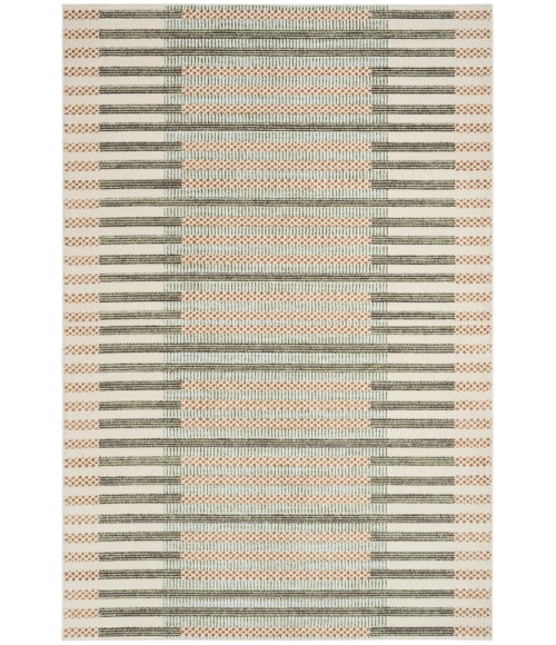 Nourison Nordic Ivory Multicolor NRC15 4 ft. X 6 ft. Rect. Rug