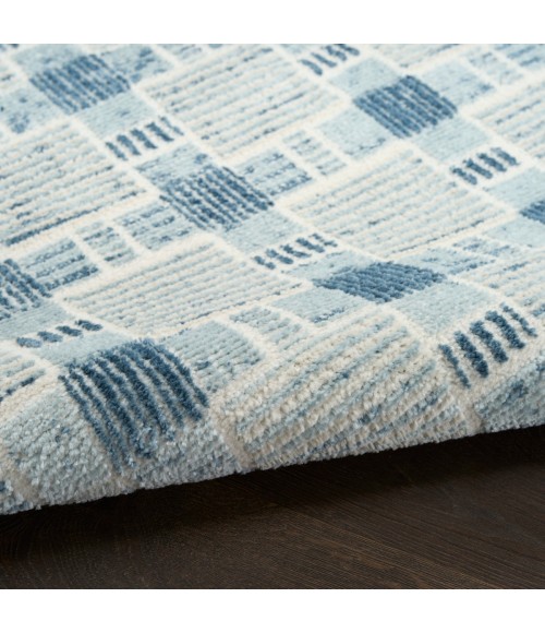 Nourison Nordic Blue NRC14 8 ft. X 10 ft. Rect. Rug