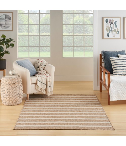 Nourison Positano Beige Ivory POS03 7 ft. X 10 ft. Rect. Rug