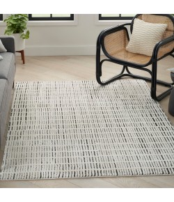Nourison Cozy Modern Ivory Black CMD03 6 ft. 7 in. X 9 ft. Rect. Rug