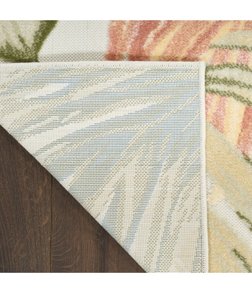 Nourison Aloha Ivory Green ALH43 3 ft. 6 in. X 5 ft. 6 in. Rect. Rug