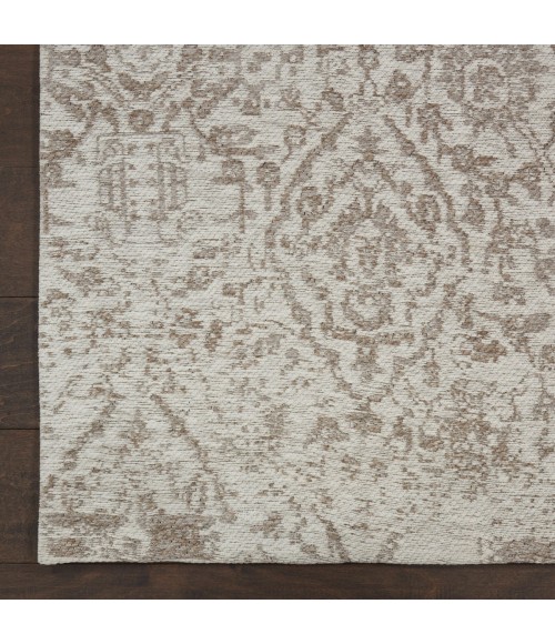 Nourison Damask White DAS06 3 ft. 6 in. x 5 ft. 6 in. Rect. Rug