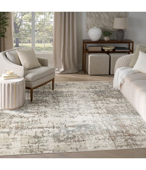 Nourison Quarry Ivory Beige QUA17 8 ft. X 10 ft. Rect. Rug