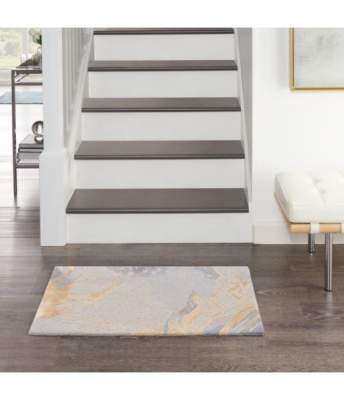 Nourison Prismatic Grey Gold PRS28 2 ft. X 3 ft. Rect. Rug