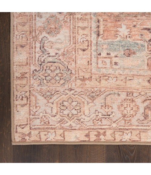 Nourison Vintage Washables Coral Mint VWS11 2 ft. X 6 ft. Rect. Rug