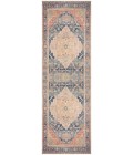 Nourison Vintage Washables Blue Coral VWS13 2 ft. X 6 ft. Rect. Rug