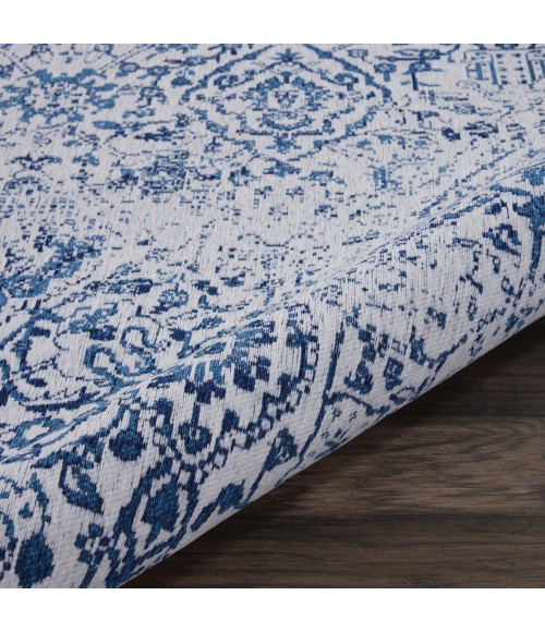 Nourison Damask Iory Navy DAS06 6 ft. x 9 ft. Rect. Rug