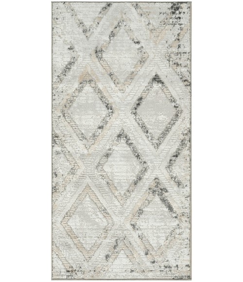 Nourison Dekor Grey Charcoal DEK05 2 ft. X 4 ft. Rect. Rug